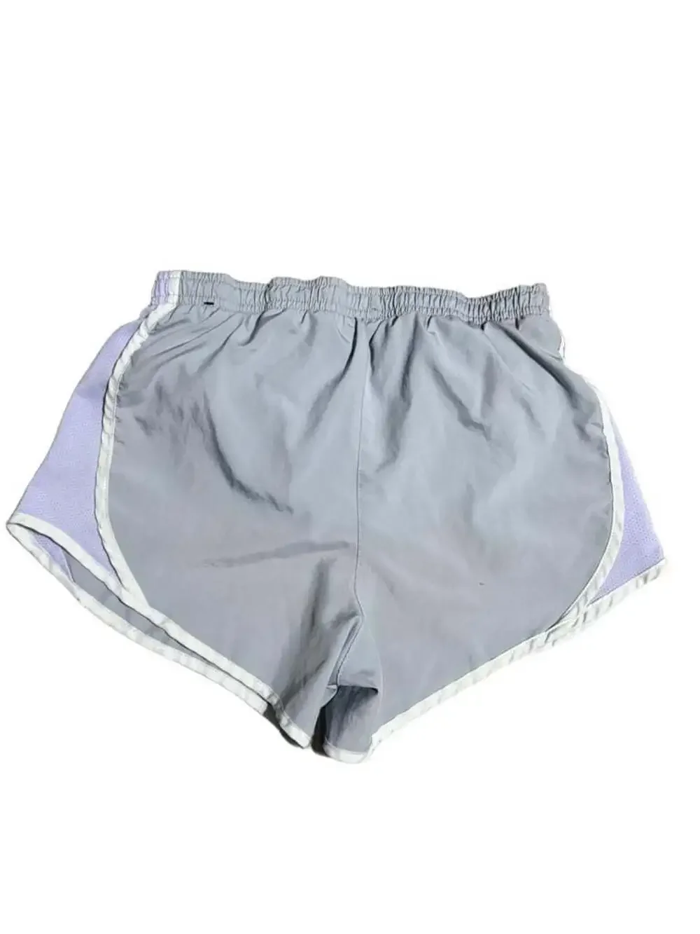 Nike Women's Medium Dri-Fit Tempo Running Shorts Grey and Lavender